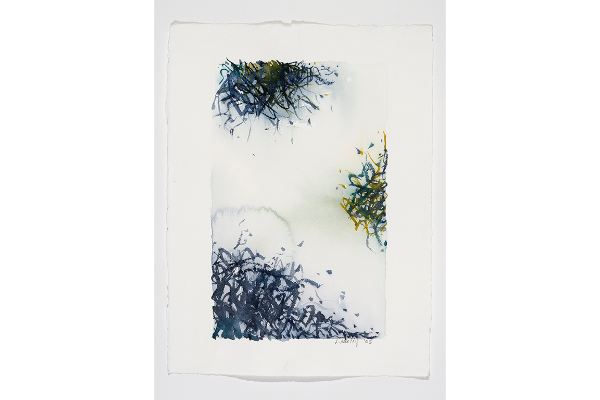 Calligraphy 5, aquarelle sur papier Arches, 11x15p.